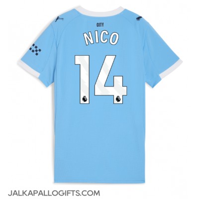 Manchester City Nico Gonzalez #14 Kotipaita Naiset 2025-26 Lyhythihainen Manchester City Nico Gonzalez #14 Kotipaita Naiset 2025-26 Lyhythihainen